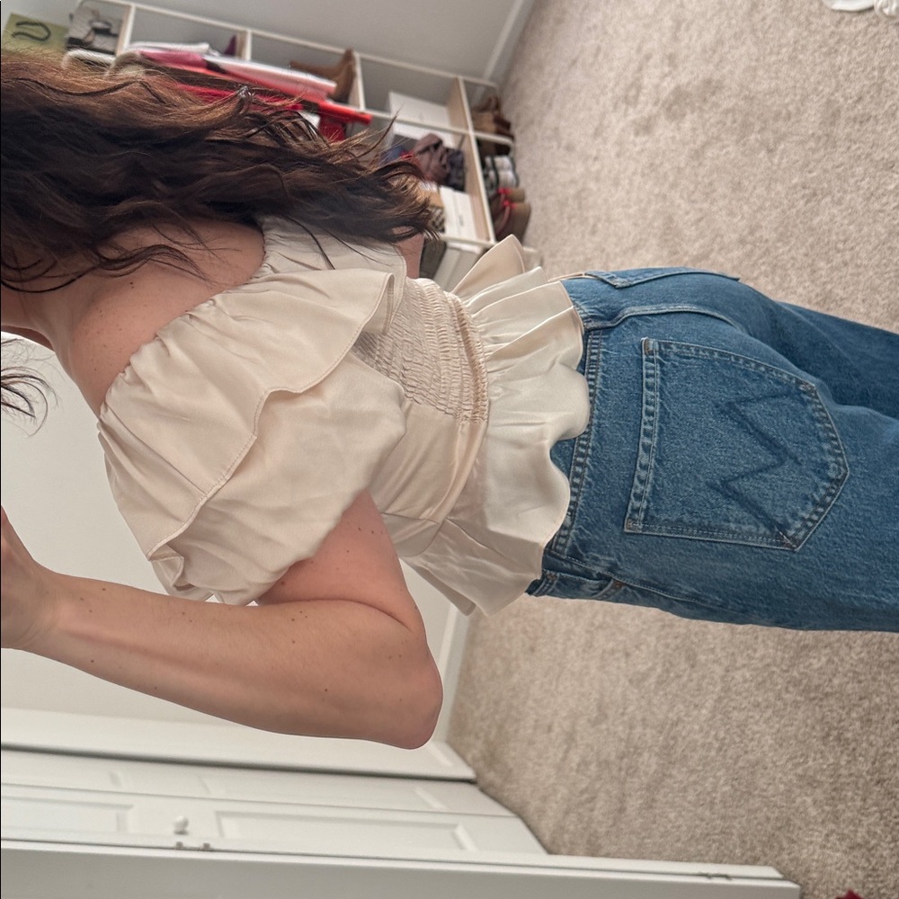 Cream Ruffled Top - Picture 5 of 5